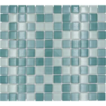 Obklad Skleněná mozaika XCM 8114 30,5x32,5 cm zelená
