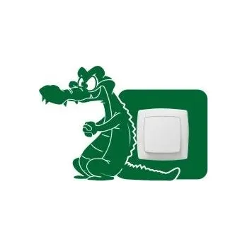 samolepka Merci-shop.Samolepka kolem vypínače - Vzor 80 Krokodýl 27 x 18 cm