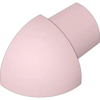 Stavební profil ACARA PRAHA s.r.o. SP15 vnější růžek k ukončovací liště C, PVC růžová, 6 mm, 6 ks