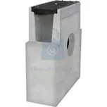 Vpusť betonová odvodňovací C250 s litinovou mříží, GUTTA H160 333 x 145 x 450 mm, balení 1 ks