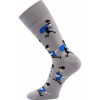 Pánské ponožky TWIDOR veselé ponožky Lonka - ZLODĚJI - 1 pár EXTRA (Lonka ponožky Twidor ZLODĚJI)