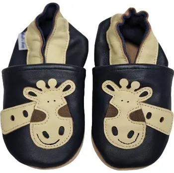 Kojenecké oblečení Hopi Hop Kožené capáčky - Žirafa Emilka Velikost: 6-12 měsíců