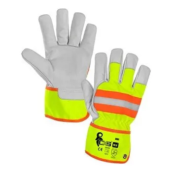 Pracovní rukavice Rukavice HIVI, kombinované, žluto-oranžové, vel. 10,5