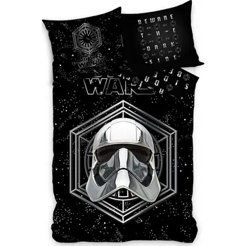 Povlečení Carbotex Star Wars The Dark Side 140 x 200, 70 x 80 cm zipový uzávěr