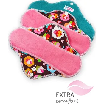 Menstruační vložka Petit Lulu s.r.o. Dortíčky - látková vložka STANDARD (SLIM) - Látková vložka STANDARD 3 ks