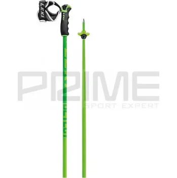 Sjezdová hůlka hole Leki Detect S, yellowgreen-woodgreen-white - 120cm 115699