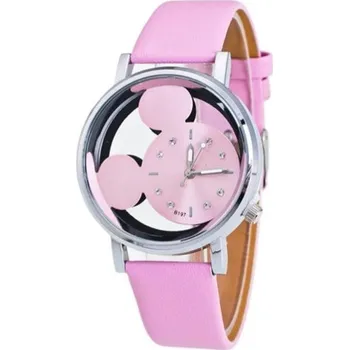 Prsten Mickey Mouse Mickey dětské náramkové hodinky Barvy: Růžová