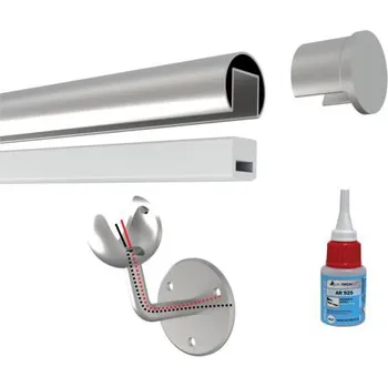 Zábradlí Madlo pro iLed osvětlení AISI304, D42,4/24, K320