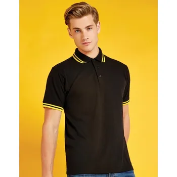 Pánská košile Polokošile s pruhovaným límcem KK409