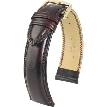 Řemínek na hodinky Kožený řemínek Hirsch Ascot L 01575010-1, hnědý, teletina, délka L, Quick Release