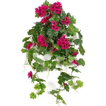 umělá květina Umělé Geranium fialové 72cm - Do interiéru