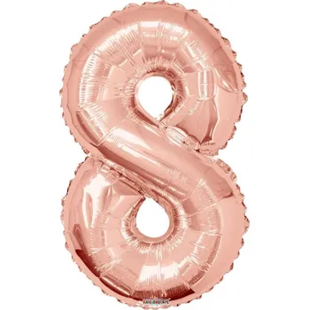 Balónek Kaleidoscope Nafukovací číslice rose gold 86 cm 8