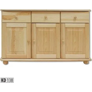 Ložnice Drewmax Komoda KD138 masiv (Barva dřeva: Borovice)