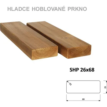 Terasové prkno Prkno THERMOWOOD SHP 26x68, délka 3000mm (TW-PRO)