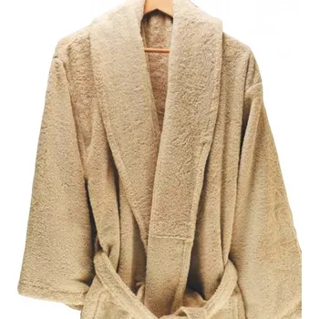 Dámský župan Caretrade Župan s límcem, hnědý Velikost: L