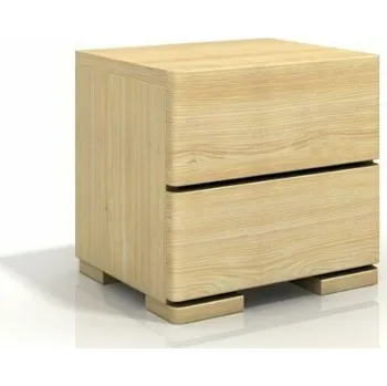 Noční stolek Visby Noční stolek Sandemo High 2S, borovice masiv (Barva dřeva: Přírodní)