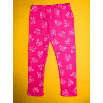 Dívčí legíny Arex, ČR Zateplené legíny 1 Barva: růžová+bílá, Velikost: 92