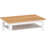 Tempo Kondela Konferenční stolek, bílá alba / dub craft zlatý, LANZETTE T