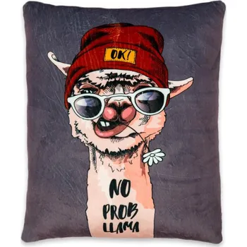 Polštář Sleep-well Polštářek NO PROBLAMA z mikrospandexu, 30x40cm