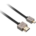 Kabel GoGEN HDMI / HDMI micro, 1,5m, v1.4, pozlacený, High speed, s ethernetem