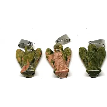 Přívěsek Přívěsek andělíček z unakitu – energetický kámen