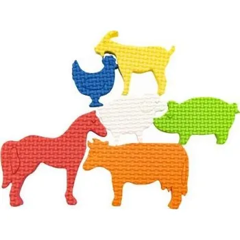 vodní stůl Teddies Vodolepky pěnové dílky Naše farma 6 ks