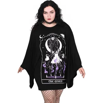 Dámské šaty šaty dámské (tunika) KILLSTAR - Coven Kimono - Black