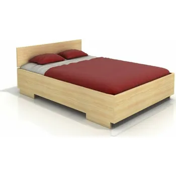 Postel Visby Postel Bergman High Long 120x220 cm, borovice masiv (Barva dřeva: Ořech, Volba roštu: 14-laťkový rošt)