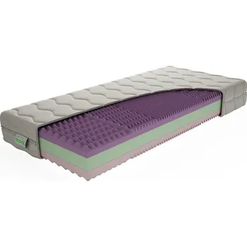 Matrace TEXPOL Sendvičová matrace TAMARA - s 5 - zónovou profilací a Aloe Vera Silver potahem 80 x 195 cm, snímatelný potah