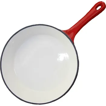 Pánev Litinová pánev s povrchovou smaltovanou úpravou na grilování 24 cm