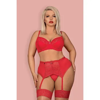 Dámská erotická souprava Obsessive Dámský komplet Jolierose set XXL + Doprava zdarma