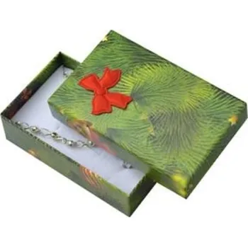 Dárková krabička Vánoční papírová krabička na šperky