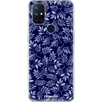 Pouzdro na mobilní telefon Silikonové pouzdro iSaprio - OnePlus Nord N10 5G - Blue Leaves 05 (Odolný silikonový kryt, obal, pouzdro iSaprio - OnePlus Nord N10 5G - Blue Leaves 05 - skvělá ochrana a pružnost, stylový UV potisk, lehkost, tiskne se v České republice)