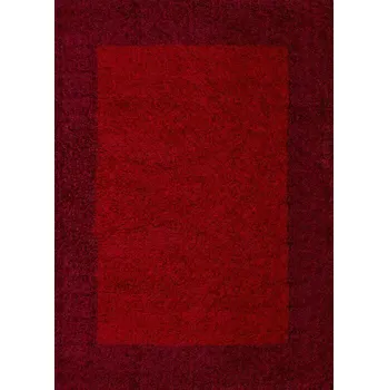 Koberec Vopi Kusový koberec Life Shaggy 1503 red (Varianta: 80 x 150 cm)