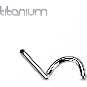 Piercing Šperky4U Tyčka k PUSH IN piercing do nosu TITAN, 0,8 x 6 mm - TIT1146-0806