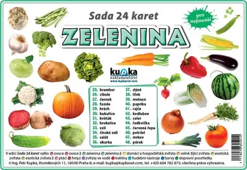 Kupka nakladatelství Sada 24 karet Zelenina