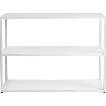 regál Nordic Design Bílý kovový regál Hypper 100 x 75 cm