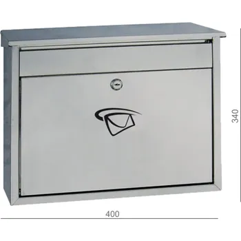 Poštovní schránka Poštovní schránka (400x340x100 mm), max. formát listu: C4, leštěná nerez / AISI430