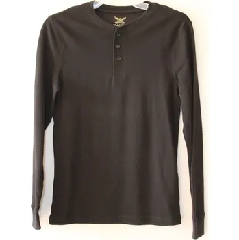 Pánské tričko Triko pánské s dlouhým rukávem Faded Glory - černé Velikost: M