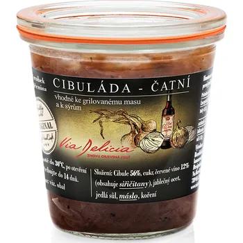 konzervovaná zelenina Via Delicia Cibuláda čatní 260 g