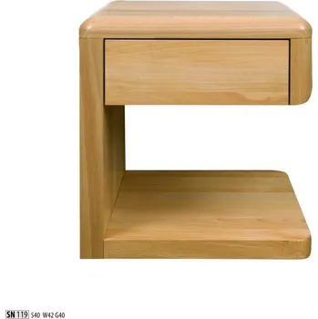 Nábytek Drewmax Noční stolek SN119 masiv - buk (Barva dřeva: Cherry)