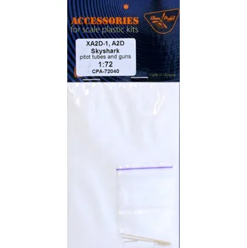 Plastikový model 1/72 XA2D-1, A2D Skyshark pitot tubes & guns