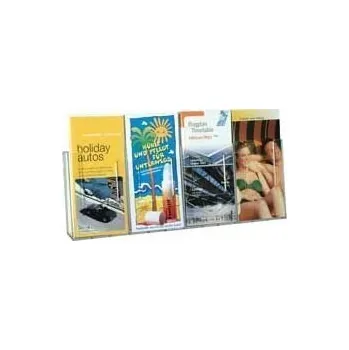 Plexi držák 1/3 A4 4-dílný na zeď