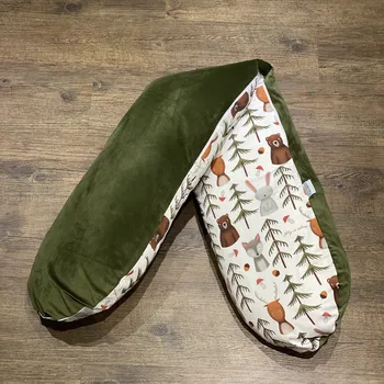 Kojící polštář Lily is sailing Kojicí polštář Lesní život khaki Varianta: samostatný povlak na kojící polštář