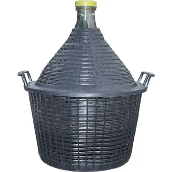 Demižon Kinekus Demižon skleněný v plastovém koši