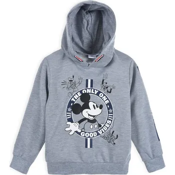 Chlapecká mikina Dětská mikina MICKEY MOUSE GOOD VIBES šedá Velikost: 104