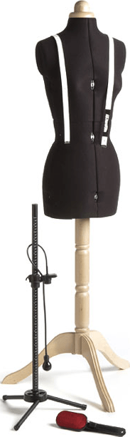 Manichino Sarto Regolabile Adjustoform Donna - Forma Abiti Taglie 20-26 UK Con Supporto Legno