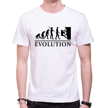 Pánské tričko Lezecké tričko - Evoluce Lezec, Barva látky ružová, Střih Pánsky/UNISEX, Velikost --VYBERTE VELIKOST--