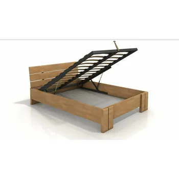 Postel Visby Postel s úložným prostorem Arhus High BC 160x200 cm, buk masiv (Barva dřeva: Olše, Volba roštu: Lamelový rošt)