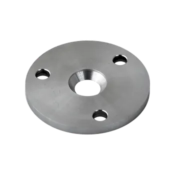 Kotevní deska (80x6 mm) na dřevěný sloup, otvor: ø 25/13 mm, broušená nerez K320 / AISI304